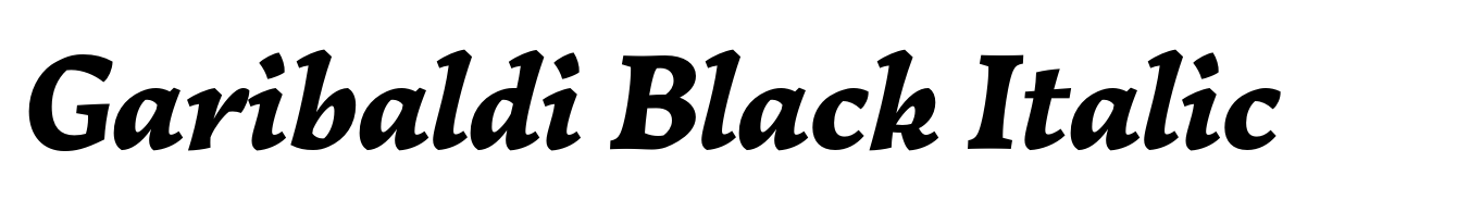 Garibaldi Black Italic